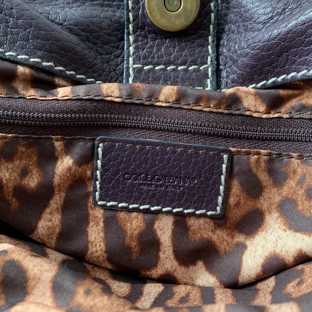 Vintage Dolce & Gabbana Deep Plum Purse - Picture 6 of 10
